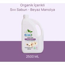 Ecos3 Organik İçerikli Sıvı Sabun Beyaz Manolya 2500ml