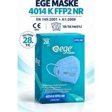 Ege Maske Ege Ffp2 4014-k Nr N95 Mavi Maske 50 Adet