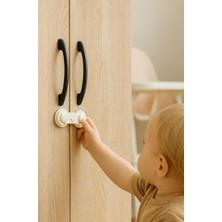 BURADABULDUN Ideal Baby Kapak Kilidi – Çocuk Güvenlik Kilidi, Dolap Kapak Kilidi, Kolay Montaj