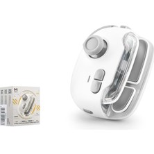 Memo Mobil Oyun Joysticki Hall Analog Makro Titreşimli Bluetooth 5.0 400 Mah Beyaz Hadron MB03