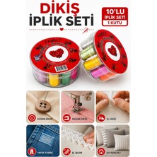BURADABULDUN Dikiş Kutusu 10 Renk Dikiş Ipliği Seti