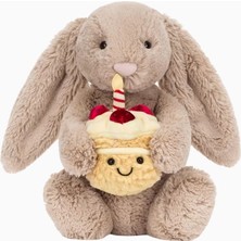 Jellycat Bashful Birthday Bunny Doğum Günü Tavşan Peluş Oyuncak 31 cm