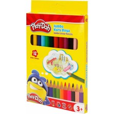 BURADABULDUN Play Doh Jumbo Kuru Boya 12 Renk