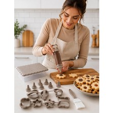 BURADABULDUN Kurabiye Seti - Kurabiye Yapma Kalıpları - Cookie Set 15 Parça