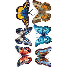 Bsb Kelebekler Sticker Telefon Laptop Notebook Tablet Defter Matara Stiker Etiket ST2992