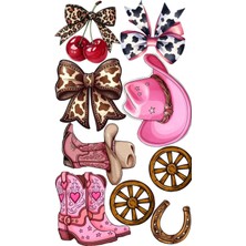 Bsb Cowgirl Sticker Telefon Laptop Notebook Tablet Defter Matara Stiker Etiket ST2981