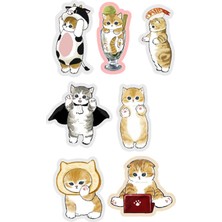 Bsb Kediler Sticker Telefon Laptop Notebook Tablet Defter Matara Stiker Etiket ST3001