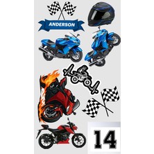 Bsb Motosiklet Sticker Telefon Laptop Notebook Tablet Defter Matara Stiker Etiket ST2984