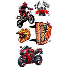 Bsb Motosiklet Sticker Telefon Laptop Notebook Tablet Defter Matara Stiker Etiket ST2966