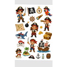 Bsb Denizcilik Korsan Sticker Telefon Laptop Notebook Tablet Defter Matara Stiker Etiket ST2971