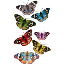 Bsb Kelebekler Sticker Telefon Laptop Notebook Tablet Defter Matara Stiker Etiket ST2960
