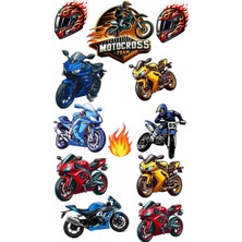 Bsb Motosiklet Sticker Telefon Laptop Notebook Tablet Defter Matara Stiker Etiket ST2951