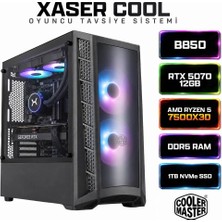 Xaser Cool X250 Ryzen 5 7500X3D 16GB Ddr5 Ram 1tb M.2 Nvme SSD 12GB RTX5070 Sıvı Soğutmalı Oyuncu Bilgisayarı