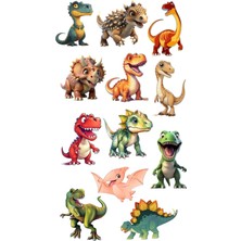 Bsb Dinozor Sticker Telefon Laptop Notebook Tablet Defter Matara Stiker Etiket ST2975