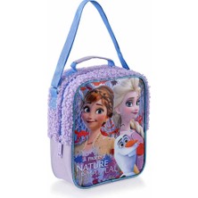 Elit Frozen Iı Peluş Detaylı Mor Beslenme Çantası