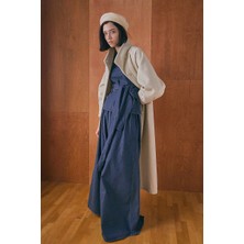 Zülays Denim Etekli Pantolon Koyu Mavi