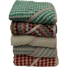 Str Store Hediye PAKETLI%100 Pamuk Organik Renkli, Bebek, Yenidoğan, Havlu, Bornoz, Kundak, Kapşonlu (Beyaz Pembe)