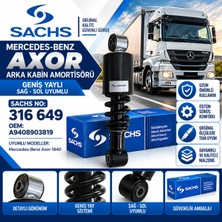 Mercedes Axor 1840 Arka Kabin Amortisörü Geniş Yaylı Sağ Sol Sachs 316649 A9408903819