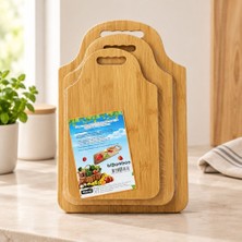 Royaleks 3 Parça Bambu Kesim Panosu