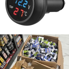 Bc Araç Içi Voltajmetre Çakmaklı USB Girişi