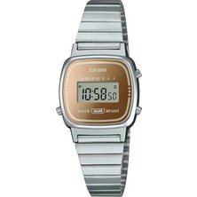 Casio Casıo LA670WES-4AEF Retro Tarz Dijital Takvimli Kronometreli Kadın Kol Saati