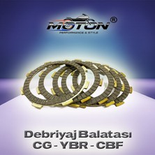 Moton Cg / Ybr / Cbf / 250 Chopper Debriyaj Balatası 5'li Set