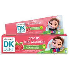 DKDENT 4 Adet Dk Dent Pırıl Ahududu Aromalı Doğal Ada Çayı Özlü Çocuk Diş Macunu 50 ml