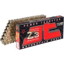 Jt Motosiklet Zinciri Super X-Ring Z3 530 x 110 Supersport Gold-Silver JTC530Z3GS108RL