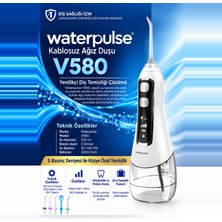 Waterpulse Kablosuz Pro V580 Water Flosser 320ml Taşınabilir Diş/Protez Bakım Ve Ağız Duşu