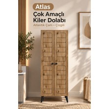 Klt Modüler Çok Amaçlı Kiler Dolabı Atlantik Çam Çizgili