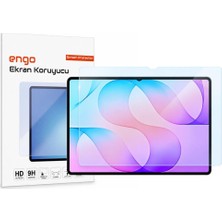 Engo Samsung Galaxy Tab S12 Plus İle Uyumlu Ekran Koruyucu 12.6 İnç SM-X840 Kırılmaz Esnek Nano Cam, Çizilmeye Ve Darbeye Dayanıklı Koruma, HD Şeffaf