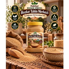 Hakbur Bozkır Yöresel Bozkır Tahin Merkezi Az Kavrulmuş Taş Değirmen Tahini 935 gr (Vegan& Katkısız)