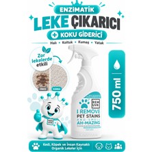 REMUVR Leke Çıkarıcı Enzimatik Sprey 750 ml Halı Koltuk Kumaş Kedi Köpek Idrar ve Koku Giderici