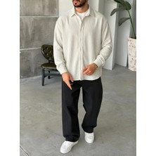 Fitilli Kadife  Oversize Gömlek