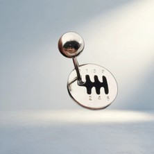 Birsence Şık Hareketli Vites Kutusu Anahtarlık Araba Tutkunları Için Metal Model