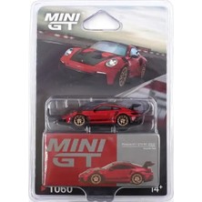Mını Gt Mini Gt 1/64 Model Araba Porsche 911 992 Gt3 Rs Weissach Package Kırmızı Guards Red MGT01060-BL