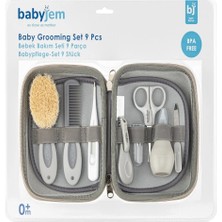 3 Adet Babyjem Bebek Bakım Seti Gri 9 Parça