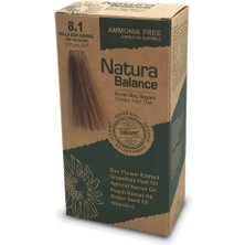 3 Adet Natura Balance Krem Saç Boyası Küllü Açık Kumral 8.1 1 Adet
