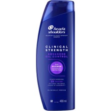 4 Adet Head & Shoulders Clinical Strength Advanced Oil Control Yağ Dengeleyici Şampuan 400 ml