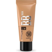 3 Adet Maybelline Fit Me Nude Bb Krem Nemlendirici SPF50 No: 50 30 ml