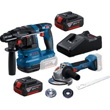 Bosch Gws 18V-8 + Gbh 18V-22 + Gal 18V-40 Şarj Cihazı  +  Gba 2X4.0AH Akülü Set