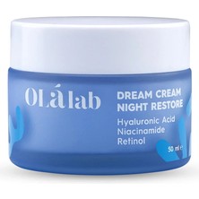 2 Adet Olalab Nemlendirici Gece Kremi Retinol Yaşlanma Karşıtı 50 ml