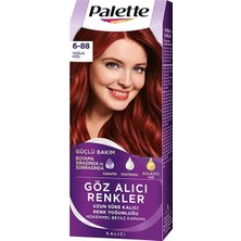 4 Adet Palette Saç Boyası Göz Alıcı Renkler 6-88 Yoğun Kızıl 1 Adet