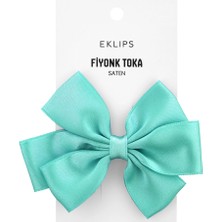 4 Adet Eklips Saten Fiyonk Kurdele Toka Yeşil
