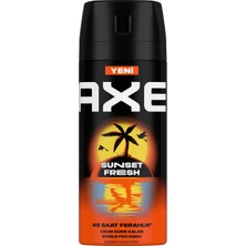 5 Adet Axe Spray Erkek Deodorant Sunset Fresh 150 ml