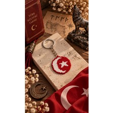 Seard Miyuki Türk Bayrağı Ay Yıldız Bayrak Anahtarlık/çanta Süsü