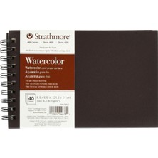 Strathmore 400 Series Watercolor Book 300GR Spiralli 20 Sayfa 14 x 21.6cm