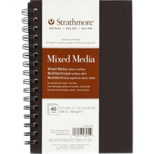 Strathmore 400 Series Mixed Media Book 300GR Spiralli 20 Sayfa 14 x 21.6cm