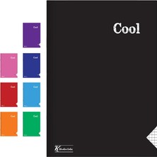 4 Adet Keskin Color Cool Dikişli Pp Kapak A5 Çizgili Defter 60 Yaprak