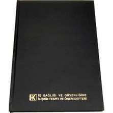 3 Adet Ulaş Iş Sağlığı ve Güvenliği Tespit ve Öneri Defteri 1-50 Numaralı